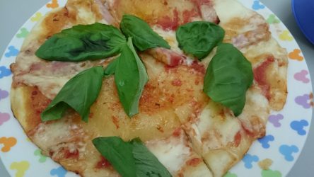 デリシアで焼いたピザ