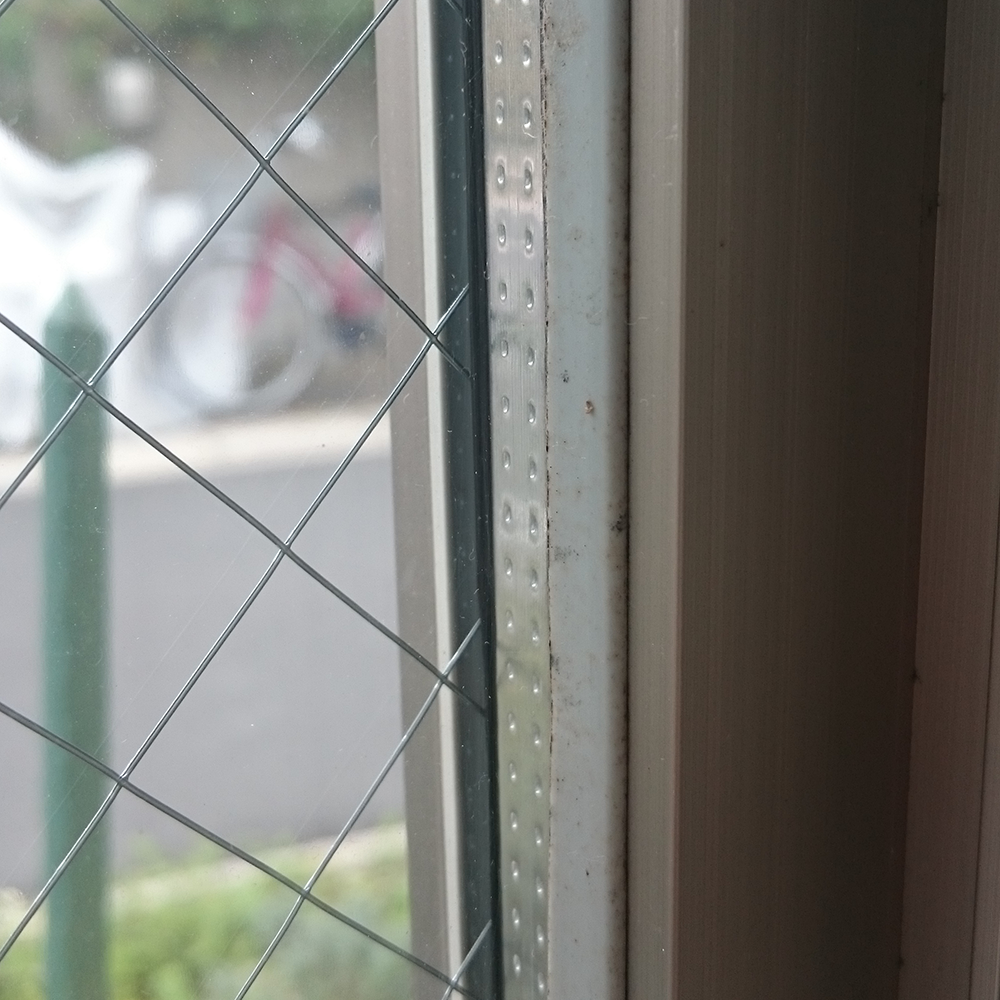 ゴムパッキンのカビ　掃除前