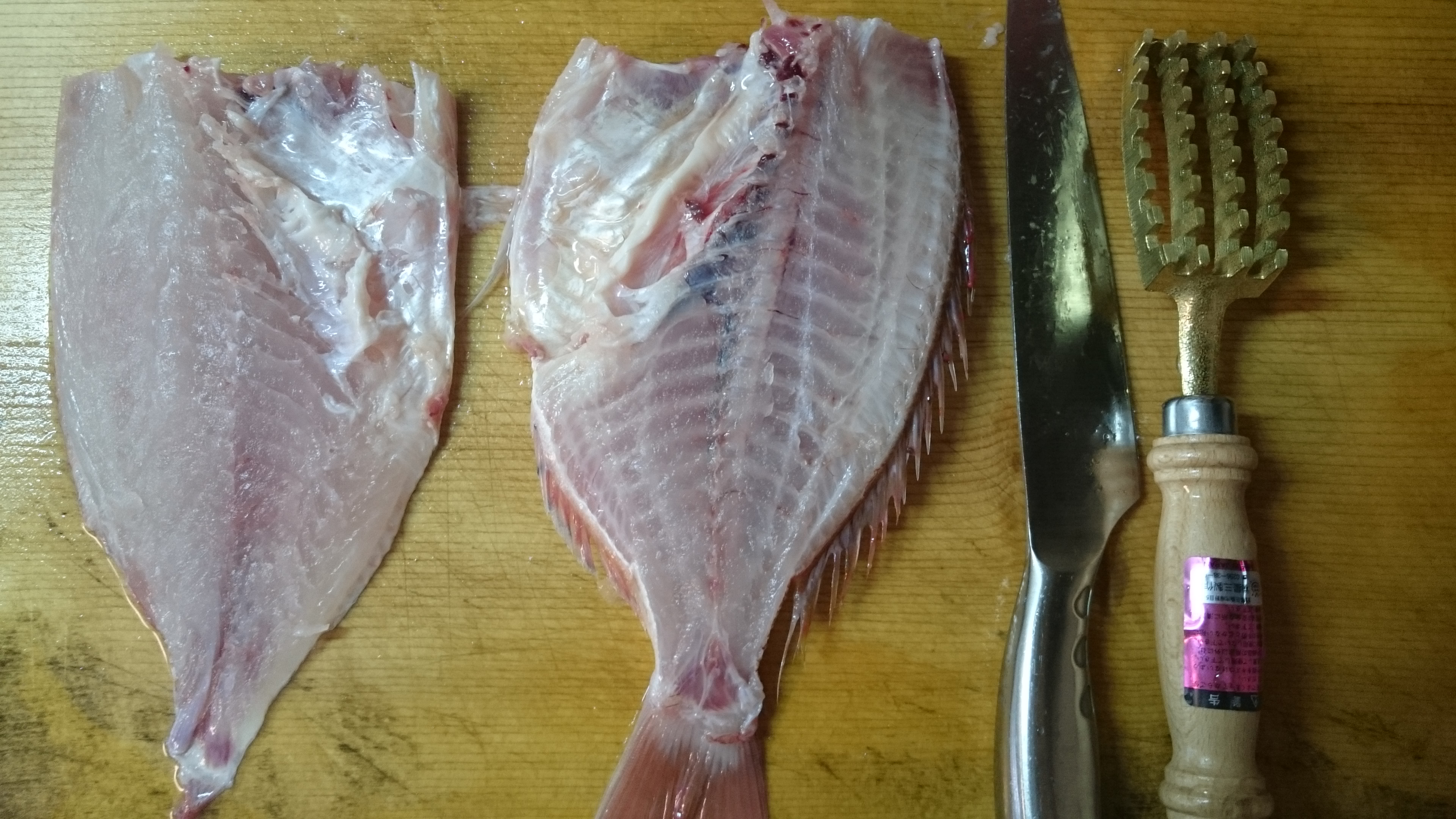鯛の2枚おろし